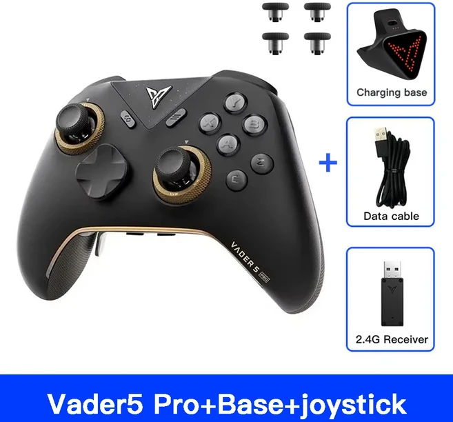 새로운 플라이디지 베이더5 프로 게임 컨트롤러 무선 블루투스 오리지널 경쟁용 엘리트 PC/NS2/모바일/스팀, 01 add dock joystick