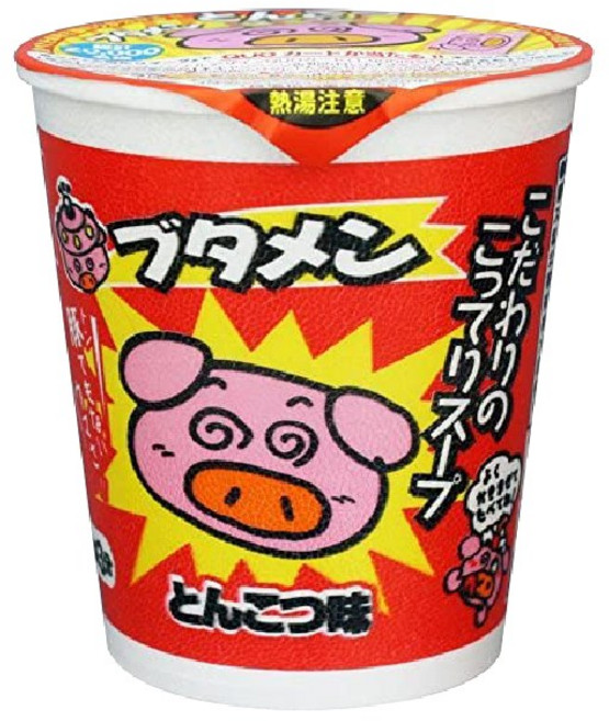 일본 다가시(막과자) 부타멘 돈코츠라멘맛 미니컵라면 3개묶음, 37g, 3개