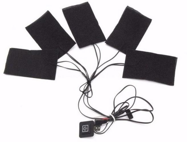 발열조끼 보온조끼 열선쪼끼 1 세트 패드 themal 패드 diy 의류 outdoot 하이킹