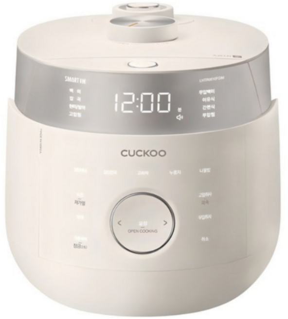 쿠쿠 트윈프레셔 마스터셰프 IH 전기압력밥솥 6인용, CRP-LHTR0610FGIM, 그레이스아이보리