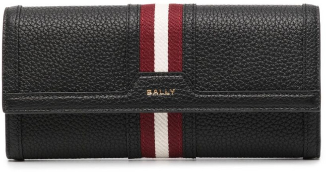 발리 리본 디테일 플랩 지갑