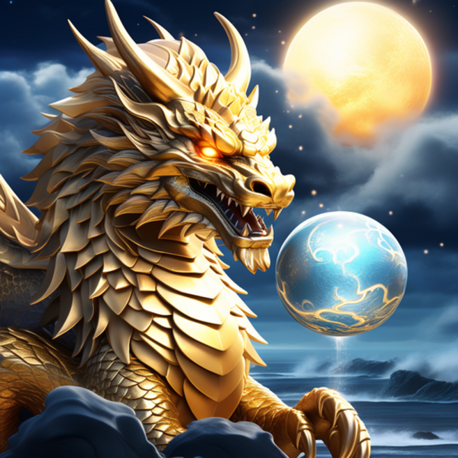 유화그리기 세트 캔버스 대형 명화그리기 청룡 갑진년 골드용, 50x50cm유화붓세트