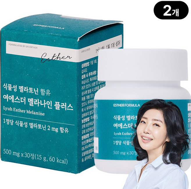 본사직영 식물성 멜라토닌 함유 여에스더 멜라나인 플러스, 30정, 2개