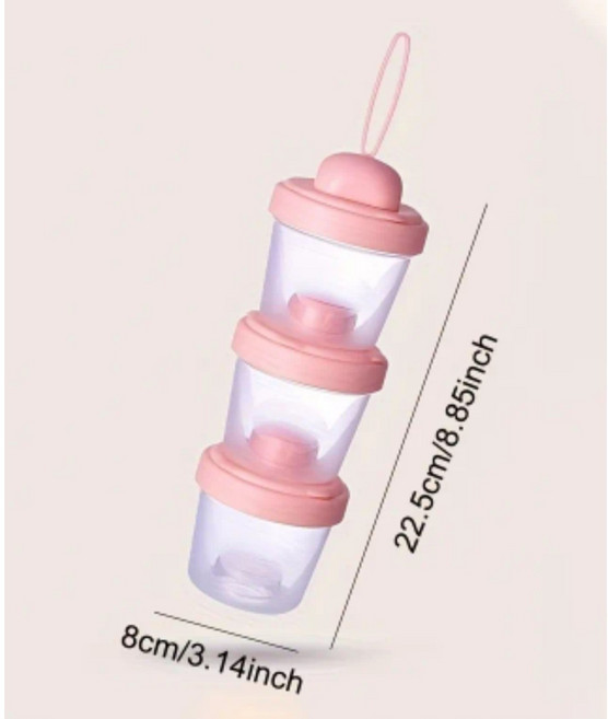 코지베베 손잡이 3단 칸칸 분유케이스 120ml, 그린, 1개