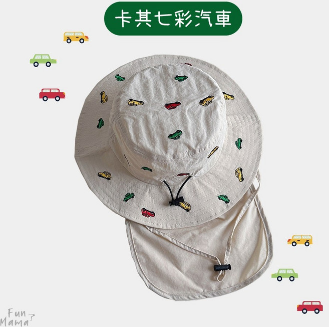兒童遮陽帽 後頸遮陽帽
