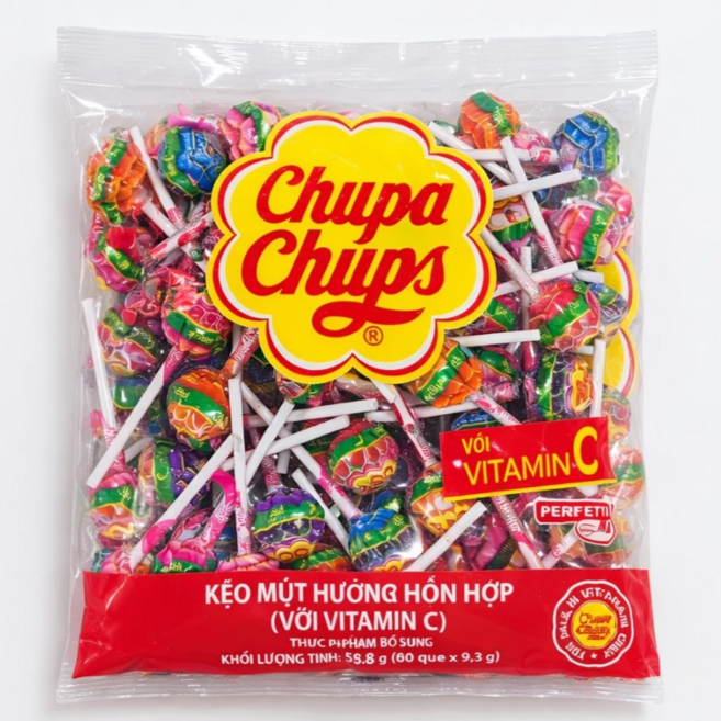 사랑가득~ 사탕가득~ 츄파춥스 558g (9.3g x 60개) 선물세트 (6가지맛 랜덤), 1개