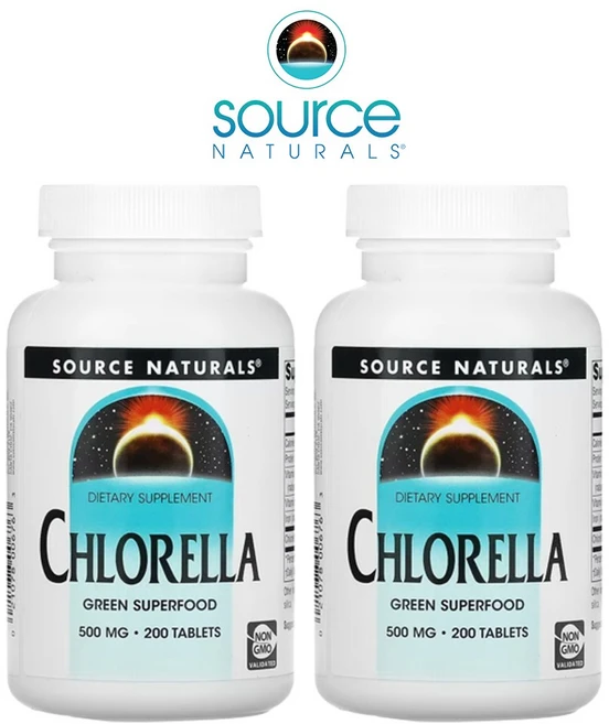 [1+1] 소스내추럴 클로렐라 스테아린산 500mg 200정, 1개, 기본 - 쿠팡