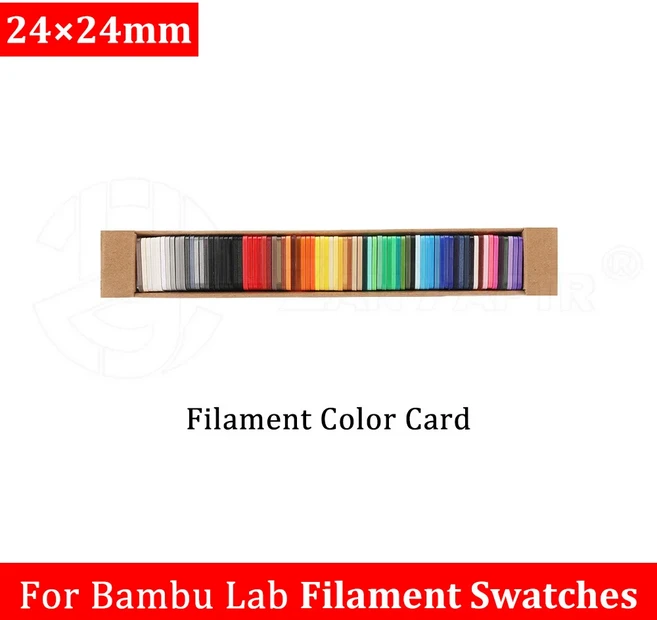 밤부랩 필라멘트 색상 견본 2424mm 80개 3D 프린팅 소모품 원하는 타입과 가능, 01 80 pieces