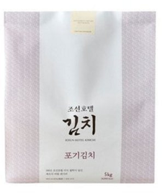 (매장정품) 신세계푸드 [조선호텔김치] 조선호텔 포기김치 5kg_냉장 232336, 없음, 5kg, 1