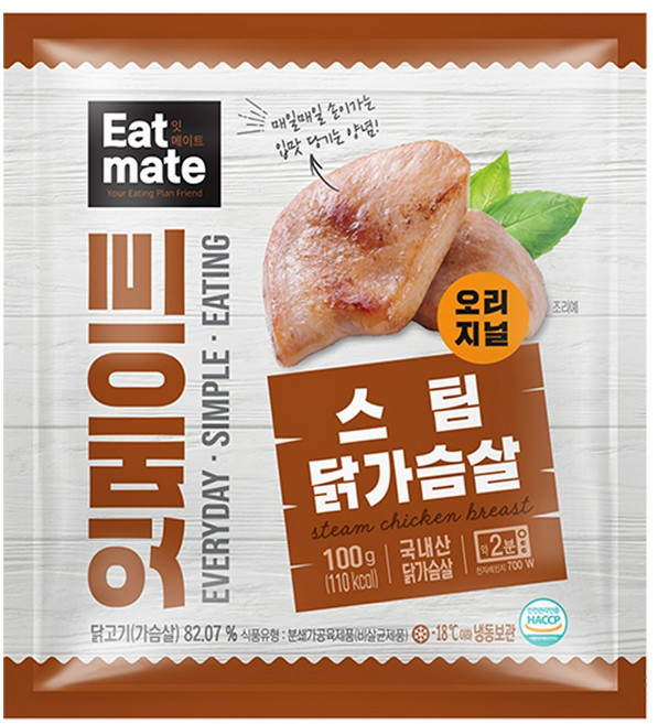[랭킹닭컴] 잇메이트 닭가슴살 스팀 오리지널, 100g, 30개, 100g