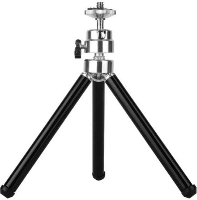 휴대용 3단 미니삼각대/웹캡/스마트폰 장착용/벌크 제품, 1개