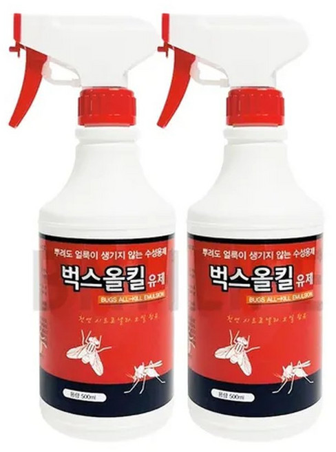 벅스올킬 (500ml) 2개세트 분무형 살충 스프레이 개미 진드기 빈데 벼룩 진드기 바퀴벌레 퇴치, 2개, 500ml
