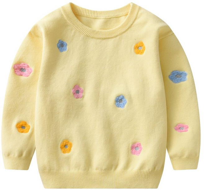 루비키즈 여아 유아 플라워 라운드 니트 B119