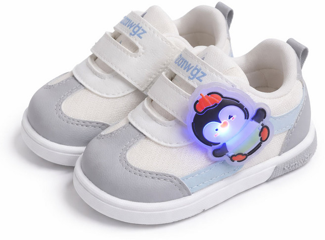 펭귄 삑삑이 신발 소리나는운동화 LED 유아 걸음마신발