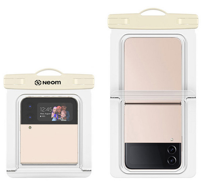 Z플립 전용 접히는 방수팩 넥스트랩 암밴드 세트 제트플립, 아이보리, 1개