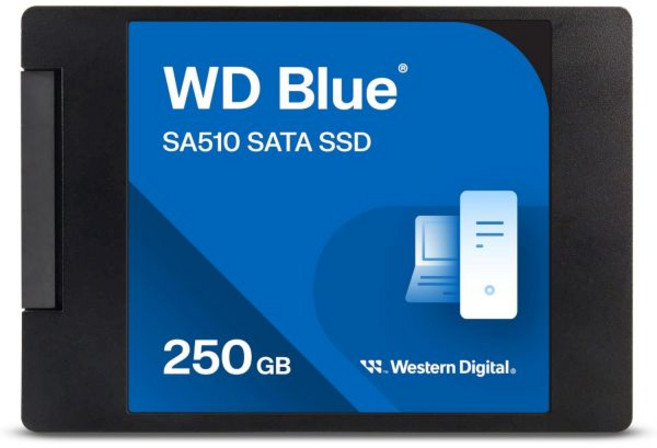 웨스턴 디지털 1TB WD 블루 SA510 SATA 내부 솔리드 스테이트 드라이브 SSD - SATA III 6Gbs 2.57mm 최대 560MBs - WDS100T3B0A, 250GB