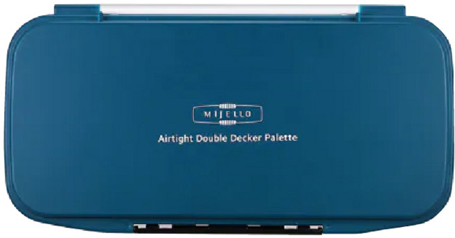 MIJELLO 美捷樂 雙層保濕調色盤 顏料保濕 輕巧便攜, 1個, 30
