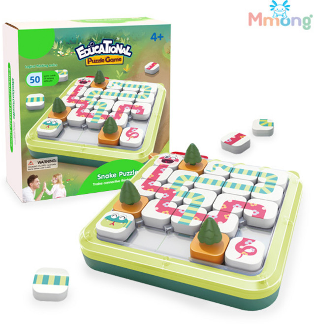 므몽 길쭉길쭉 뱀 연결하기 유아보드게임 초등 유아, 1개
