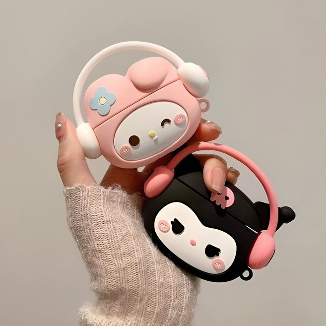 헤드셋 에어팟 케이스 (모든기종 가능), 핑크, 1개, 에어팟4세대