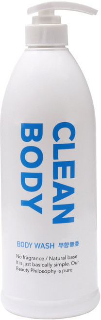 바디클린 무향 바디워시, 1개, 1L