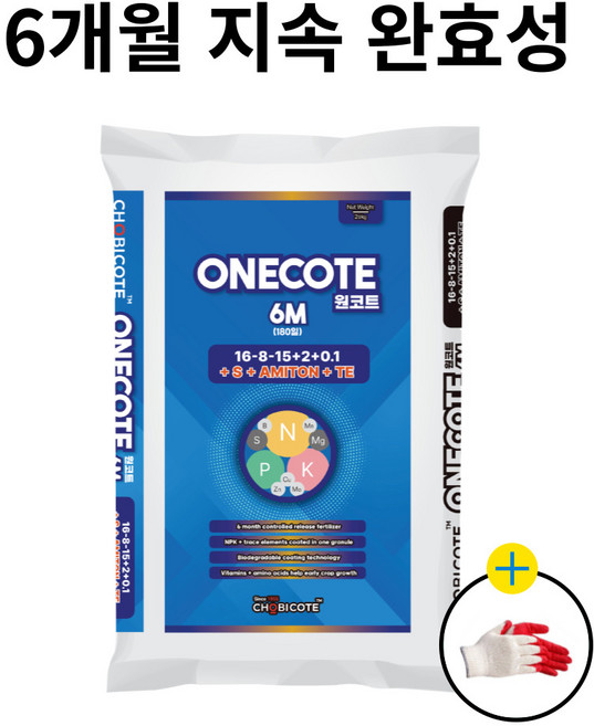 농사친구 원코트 6개월 지속 완효성 비료 대용량 고추 파구, 20kg, 20kg, 1개