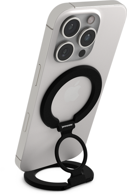 잼몬스터 괴물자력 맥세이프 그립 톡홀더 양면자석 Z-ring 제트링, 1개, 블랙