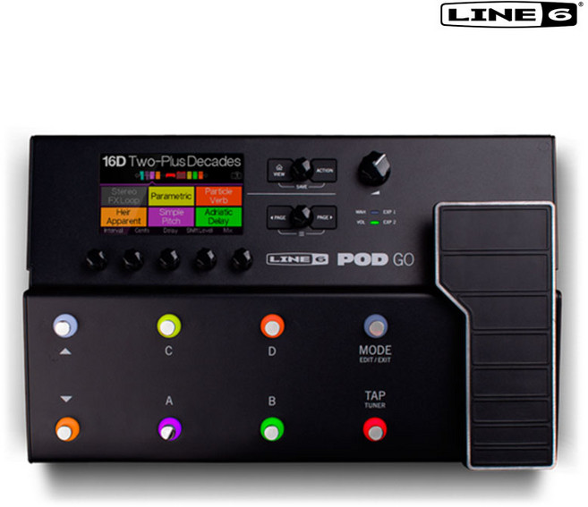 라인식스 LINE6 일렉기타 멀티이펙터 POD GO, 1개