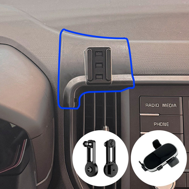 윙가디움 더 뉴 레이 페이스리프트 18년이후 차량용 거치대 마운트 세트, 레이 (18년~) 전용 마운트 (A세트), 1세트