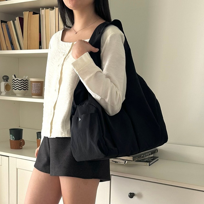 오르빗 라인 나일론 데일리 보부상 숄더백 (4색상) 기저귀가방