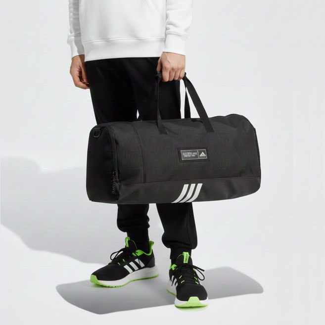 [매장정품] 아디다스 4ATHLTS 더플백 M 넉넉한 운동가방 축구가방 보스턴백 헬스장, 1개, 블랙