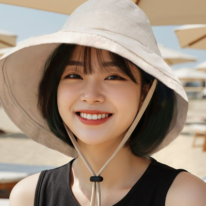 [픽앤핏] 목까지 가려주는 챙넓은 모자 와이드 버킷햇