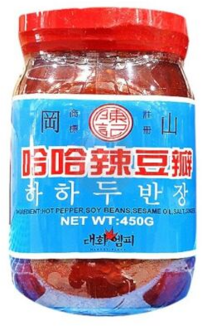 대화엠피 하하 두반장 중화소스 중국된장 중국집/마파두부소스/중화두반장/마라탕소스/중국요리소스, 450g, 1개