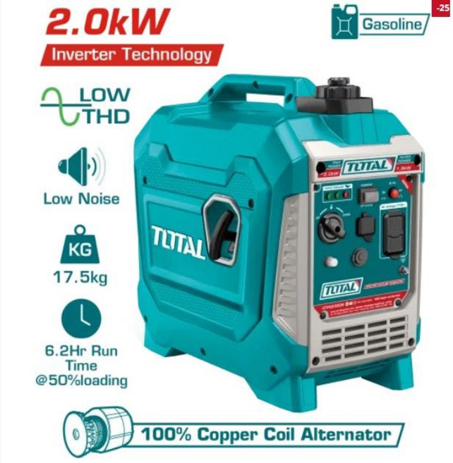 TOTAL 第二代四行程變頻發電機 2000W, 1個