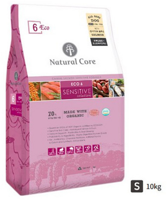 네츄럴코어 에코6 센시티브연어 강아지사료 10kg 작은알, 가수분해연어, 1개
