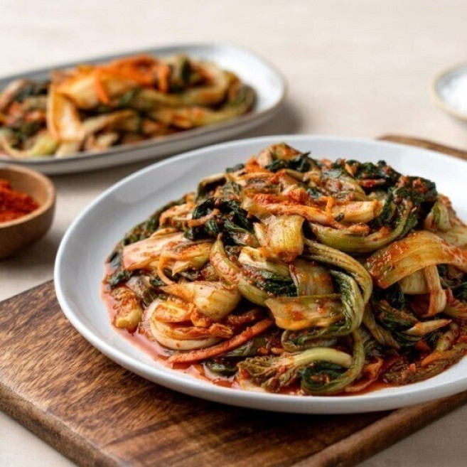 얼갈이김치 2kg 보성엔 녹차김치 전라도 겉절이 김치 / 정온가푸드 / 국내산 100 / 당일제조 / HACCP, 1개