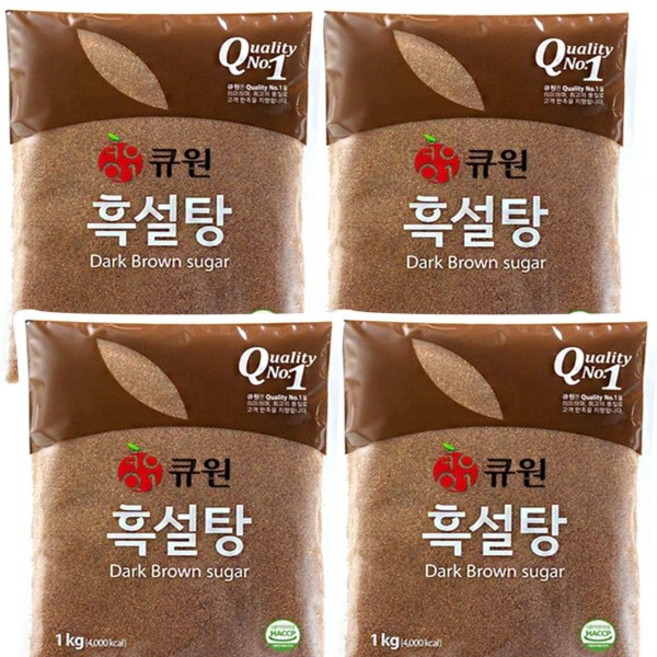 큐원 흑설탕 1kg 4개