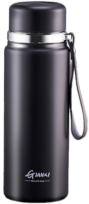 GIANXI 대용량 보온병, 1개, 800ml, 블랙