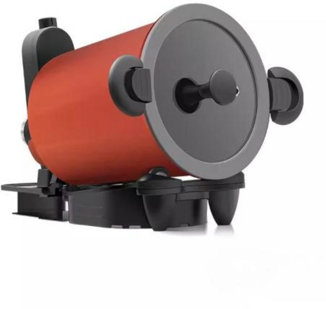 자동회전롤팬 전기냄비 360 ° 지능형 회전식 야외 및 가정용 조리기구 볶음밥볶음면 제조기, 1)Starry Red