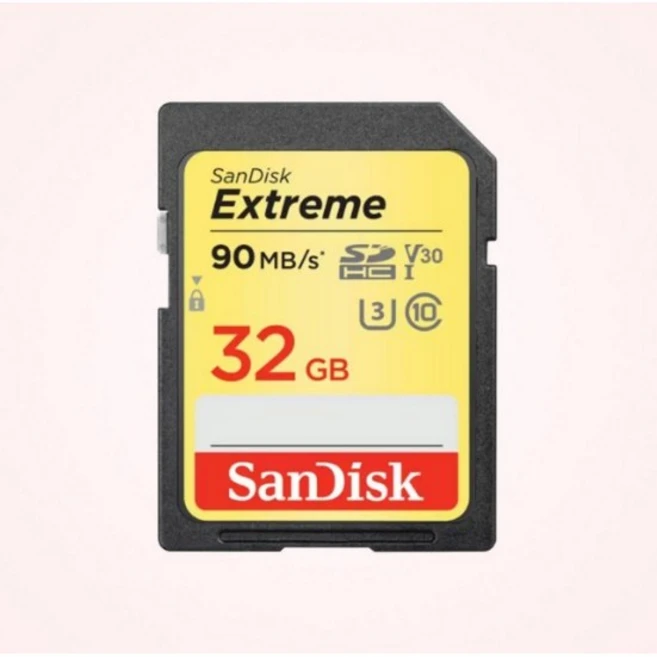 샌디스크코리아 공식인증정품 SD메모리 SDXC Extreme 익스트림, 32GB, 1개 - 쿠팡
