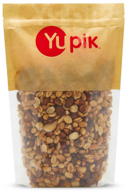 유픽 솔티드 믹스 견과류 2.2파운드(35.2온스) 땅콩 아몬드 헤이즐넛 브라질 견과류 & 캐슈 코셔 비건 콜레스테롤 프리 비타민 E 단백질 철분 및 섬유질의, 2.2 lb (Pack of 1)