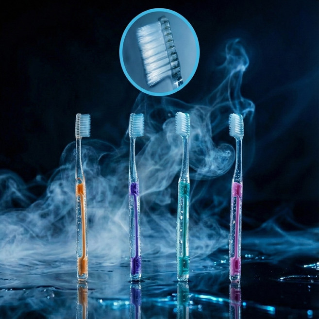 리더스 치과칫솔 치과전용 보건소납품 12개 이중슬림모 치솔, 1개