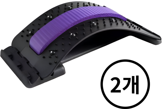 블루산업 4단계 안마 지압 허리 스트레칭 기구, 2개