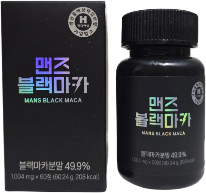 맨즈블랙마카 페루산 블랙마카, 1개, 60정