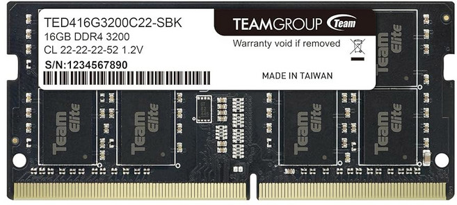 TEAMGROUP DDR4 64GB 키트 32GB 2개 3200MHz PC4-25600 CL22 2933MHz 또는 2666MHz 언버퍼링 비ECC 1 2V SODIMM 260핀, 16GB