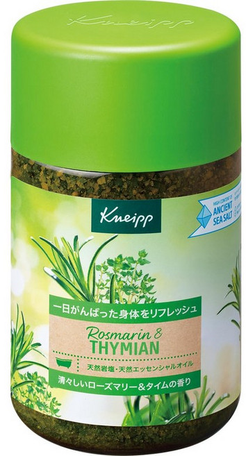 [쿠나이프 공식] 목욕 소금 로즈마리 & 타임 향기 850g 리프레시