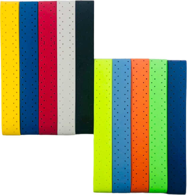 테니스 배드민턴 라켓 줄넘기 손잡이 그립 테이프 커버 테이핑 밴드 손잡이끈 손잡이 감기 (색상랜덤) 수량 택1 타공 점착력 미끄럼방지, 색상랜덤 8개