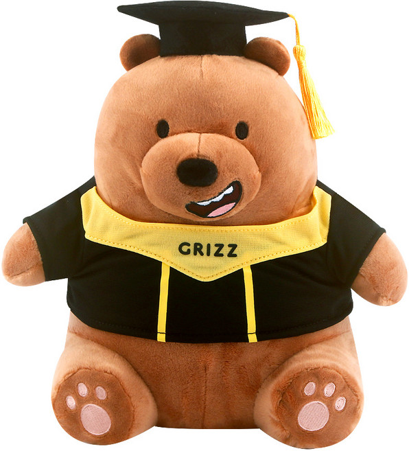 위베어베어스 시팅 졸업-그리즐리 기념일 선물용 캐릭터 인형