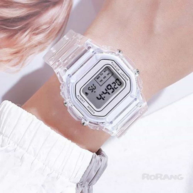 로랑마켓 투명 디지털 시계 젤리시계 군용시계 고등학생시계