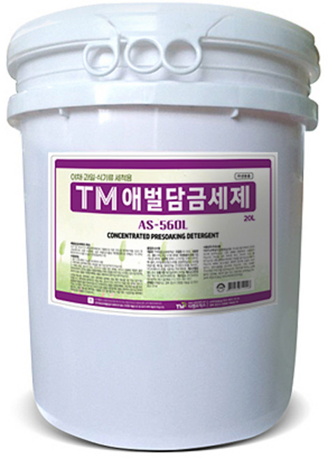 담금세제/액상(코코즈AS-560L)20kg/세척기설거지용고농축분말세제식기류전처리, 1개, 20kg