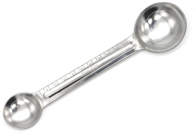 파니파오 국산 양면 계량스푼 스텐, 1개